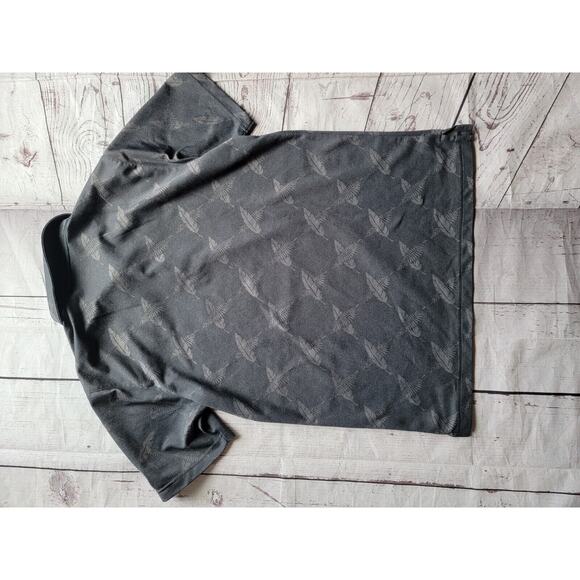 Puma Golf Polo Grey Feathers Size M Memorial Tournament Emblem On Sleeve - Picture 8 of 9